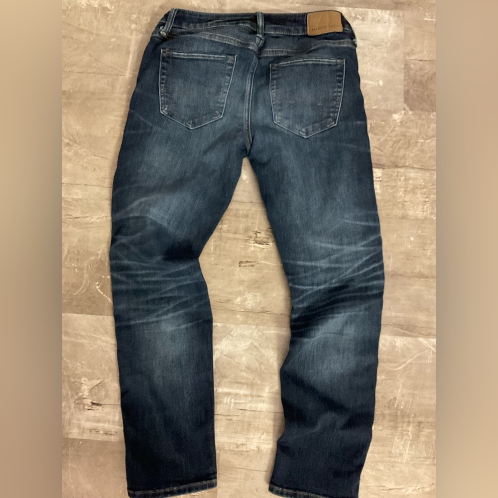American Eagle Outfitters Dark Blue Slim Jeans 30x30 Airflex + Temp Tech - Picture 4 of 4